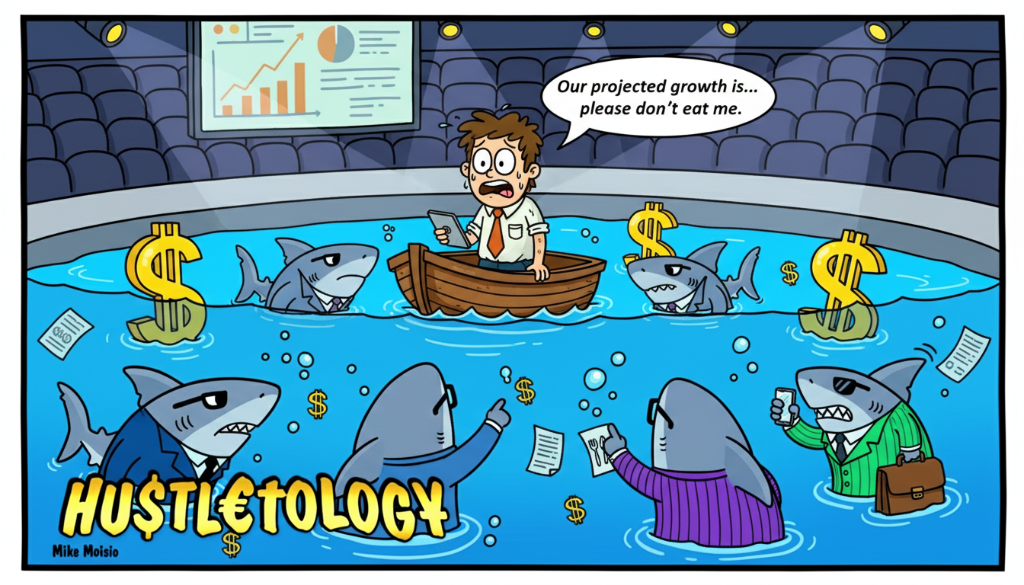 In the Shark Tank of startup funding, you either learn to swim with the predators or end up as chum.